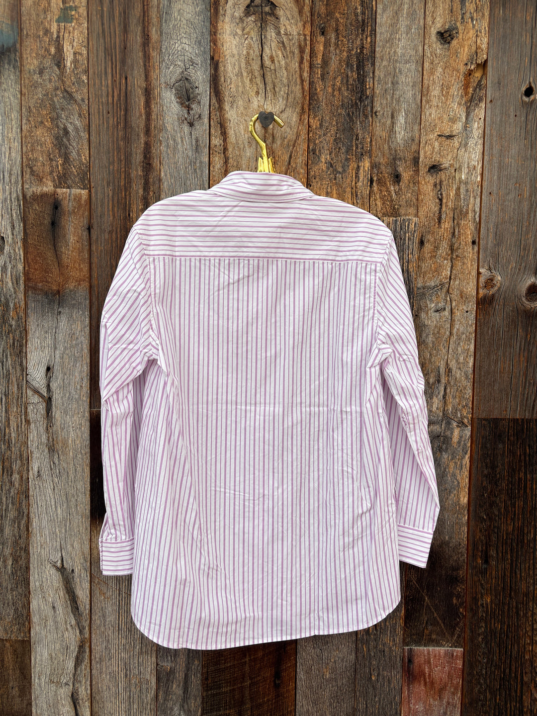 Perfect White Tee Avalon Button Down Violet/White Stripe