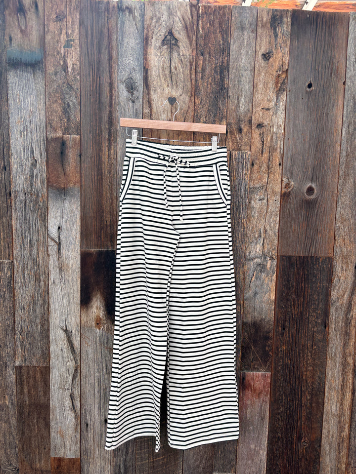 Project Social T Thea Striped Pant - Ivory/ Black
