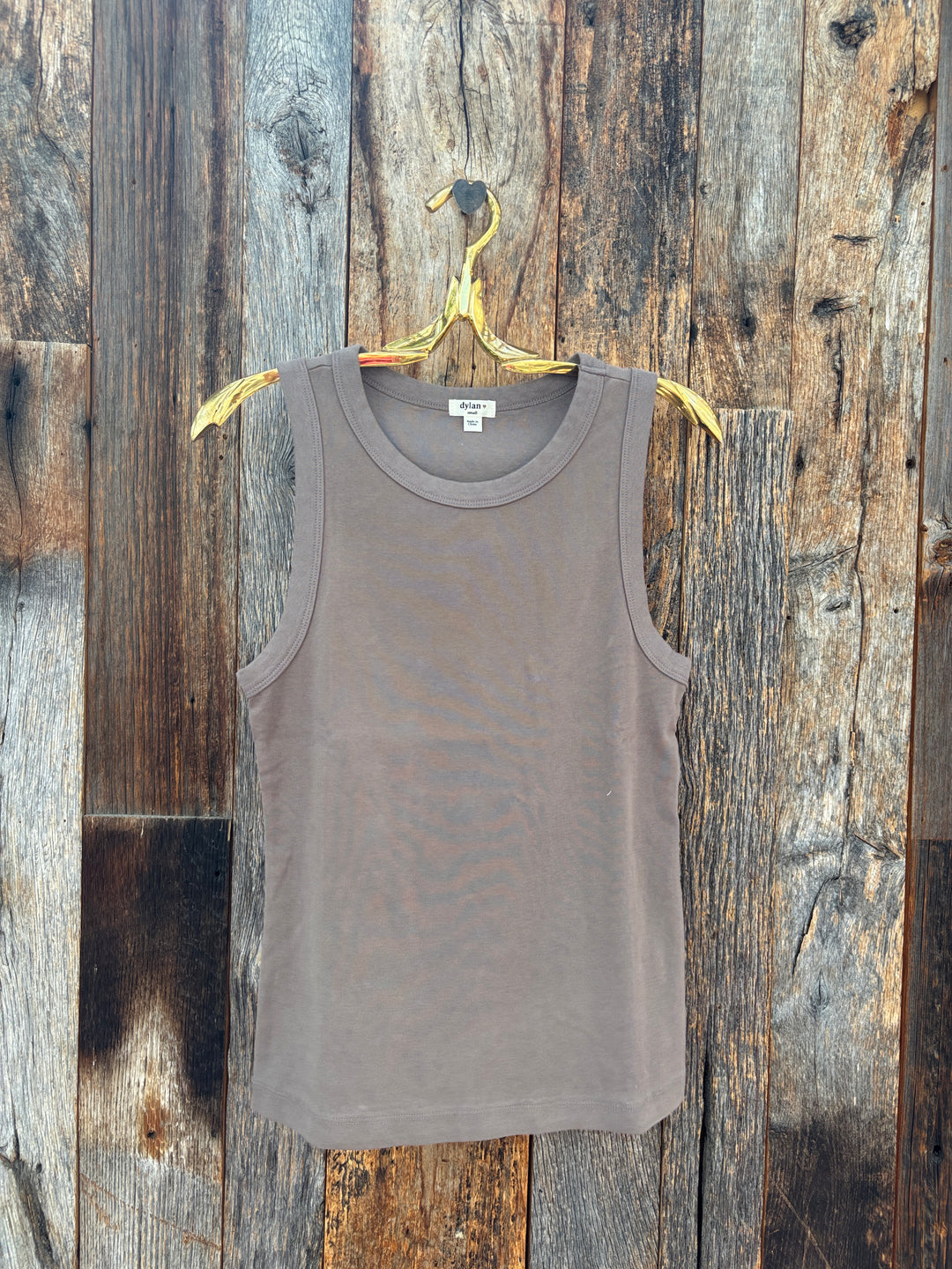 Dylan Jude Rib Tank -Soft Brown