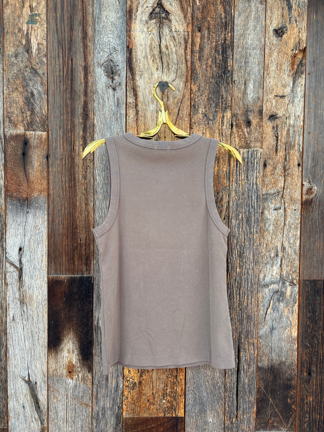 Dylan Jude Rib Tank -Soft Brown