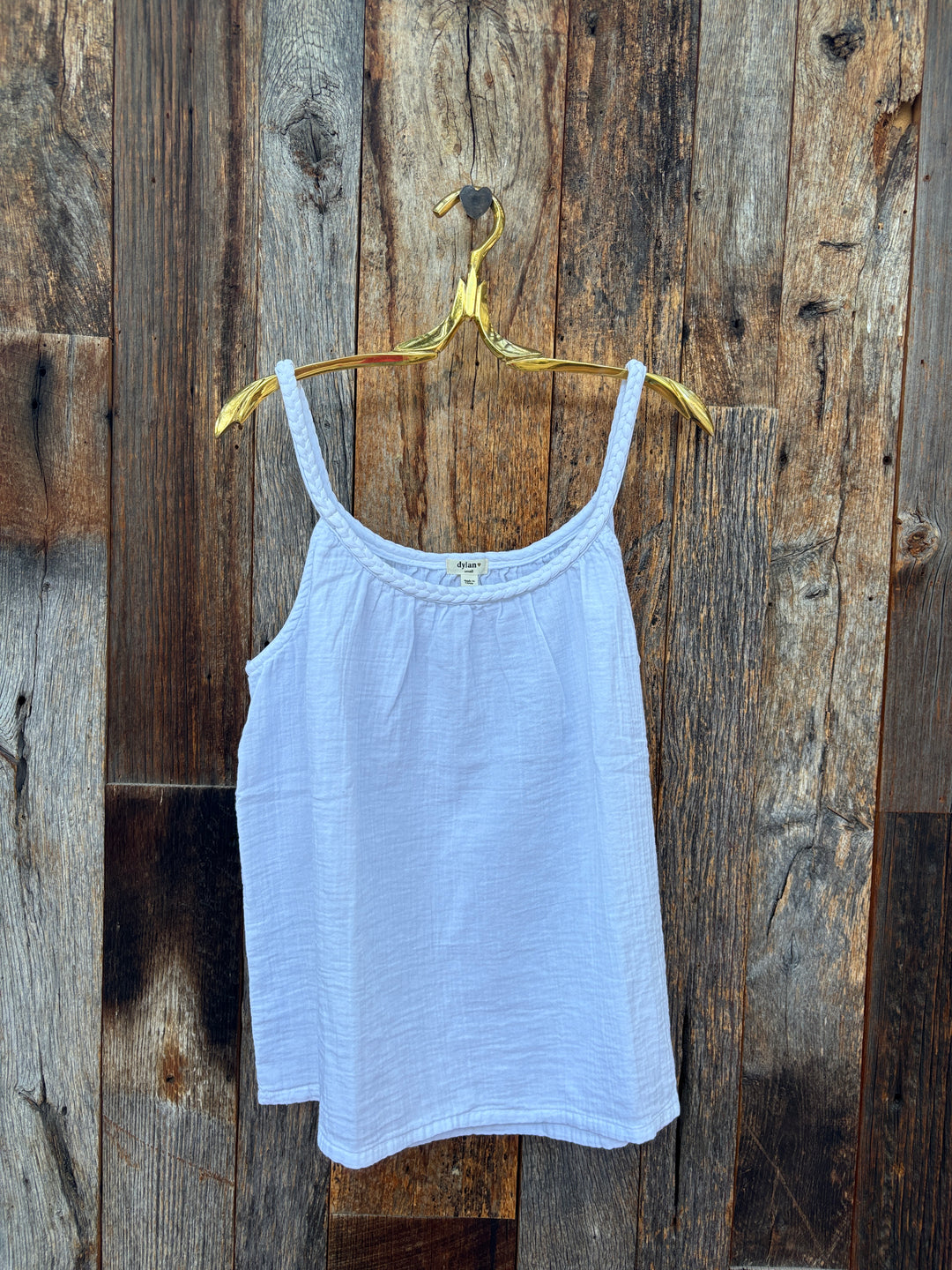 Dylan Braided Cami- White
