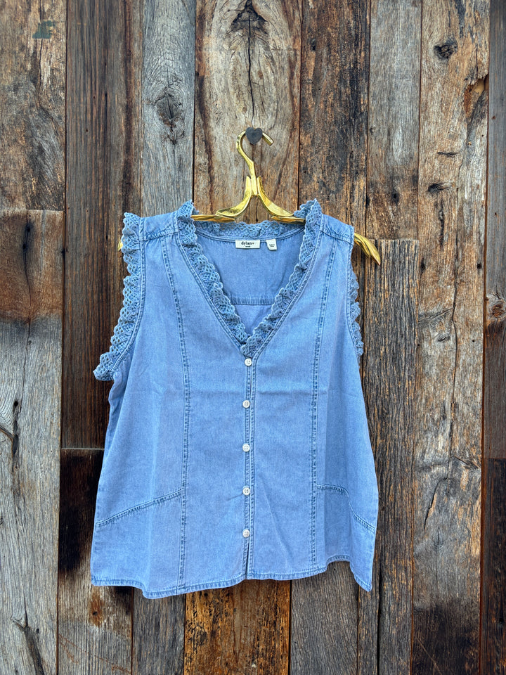 Dylan Boden Blouse - Light Denim