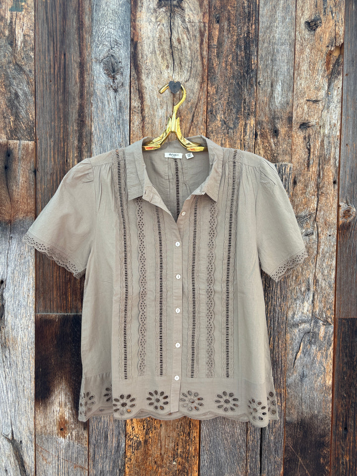 Dylan Malia S/S Button Up- Olive