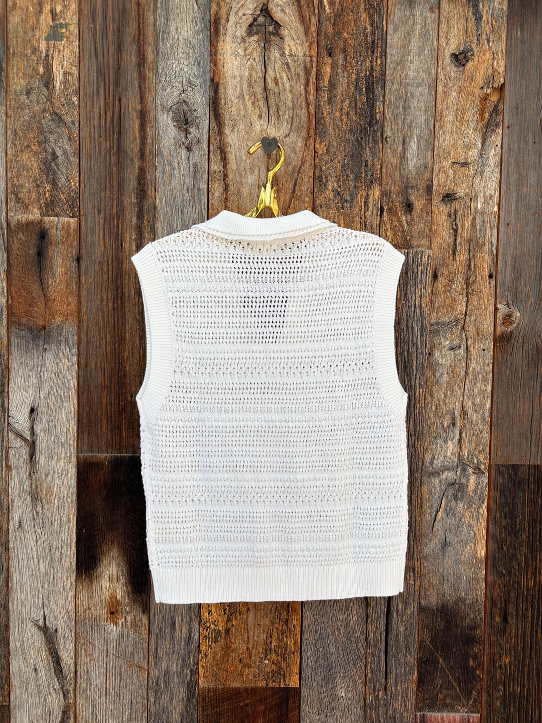 Dylan Blair Polo Sweater - White