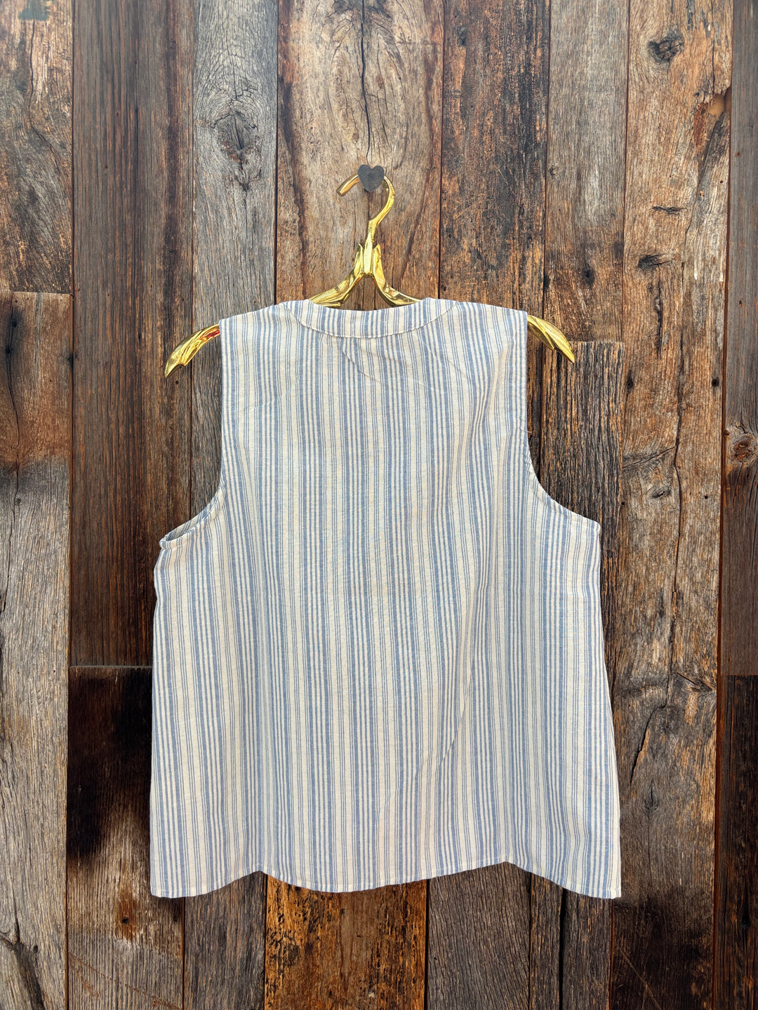 Dylan Sleeveless A Line Top- Denim