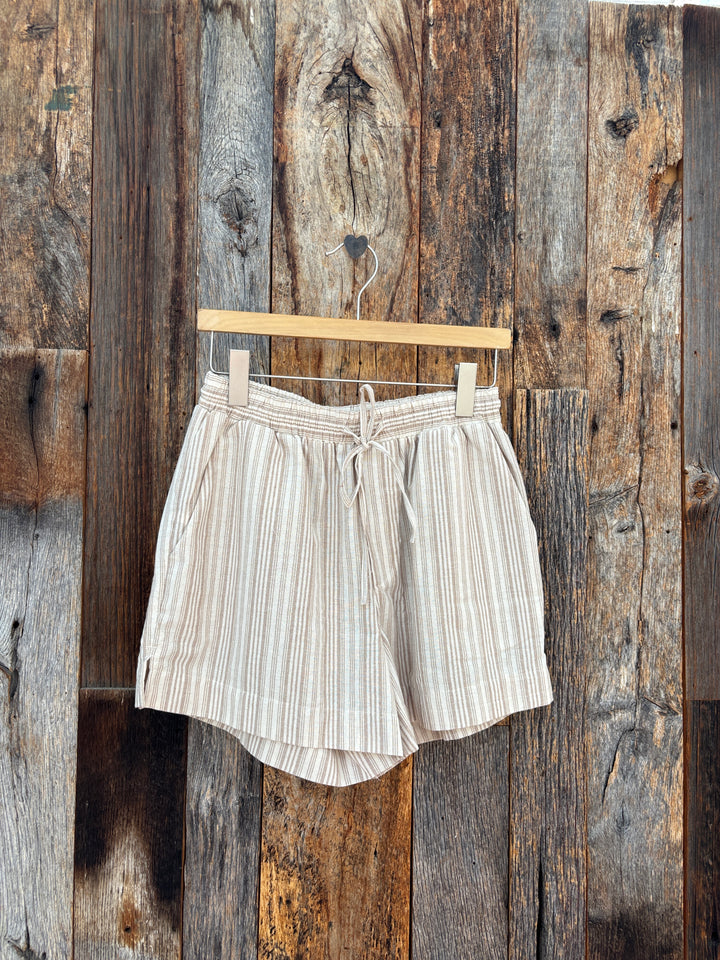 Dylan Drawstring Shorts- Khaki