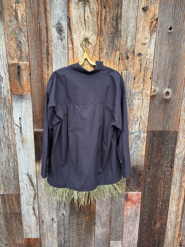 Chan Luu Shoelace Shirt Midnight Navy  PC-BL-3027A