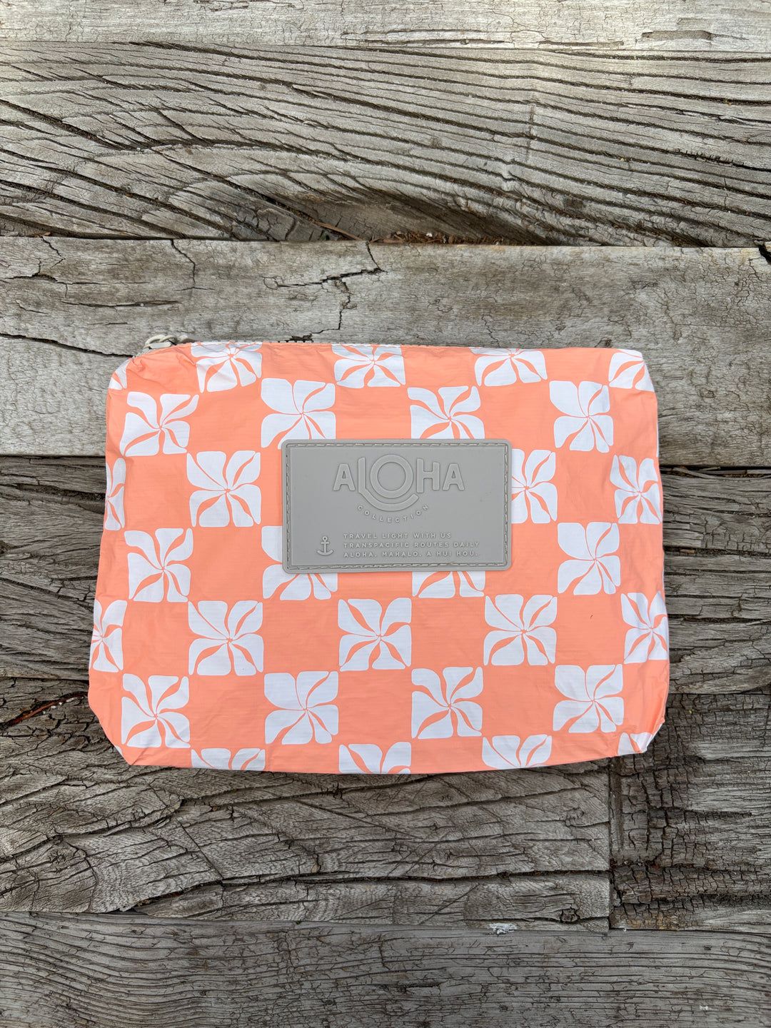Aloha Collection Pua Check Small Peachy
