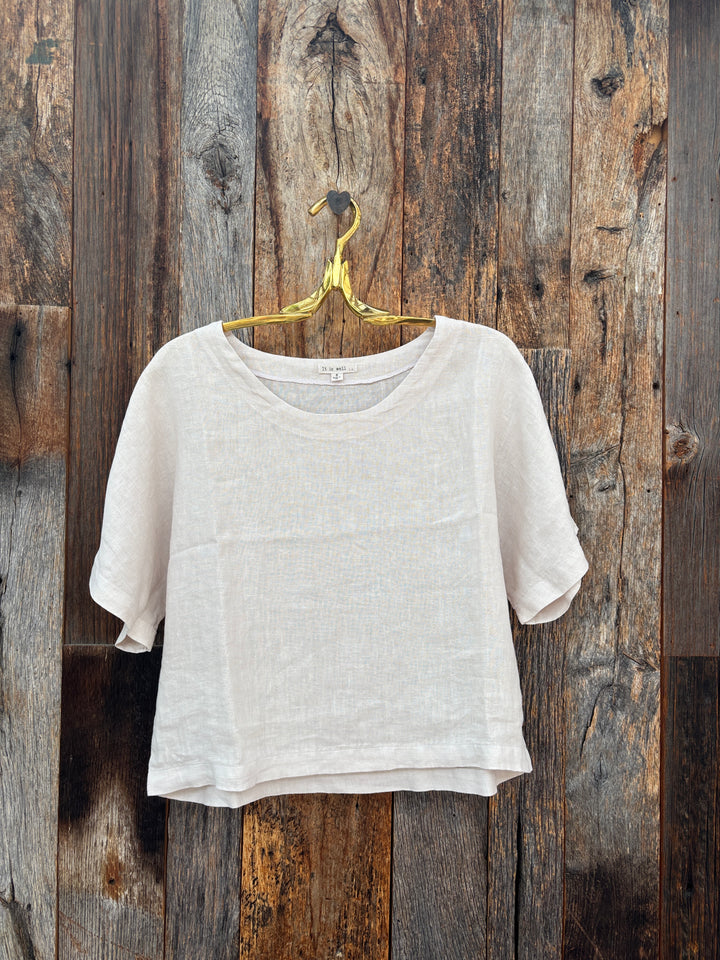 It Is Well SS Linen Top Natural
