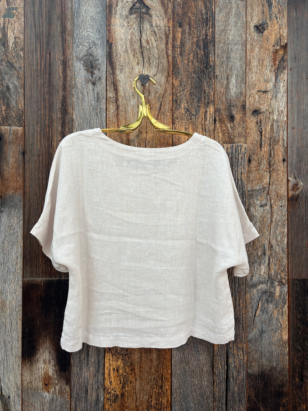 It Is Well SS Linen Top Natural