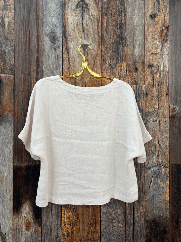 It Is Well SS Linen Top Natural