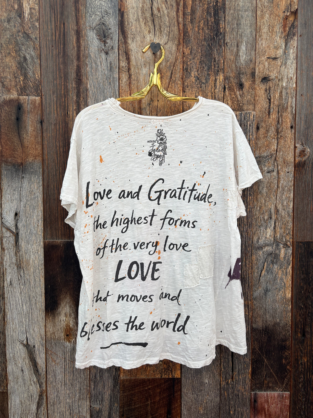 Jaded Gypsy Worn and Weathered Tee - Love Rule