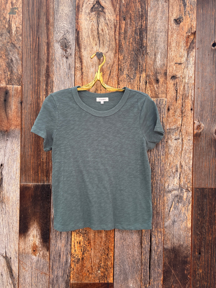 Z Supply Junie Slub Tee Emerald Cove