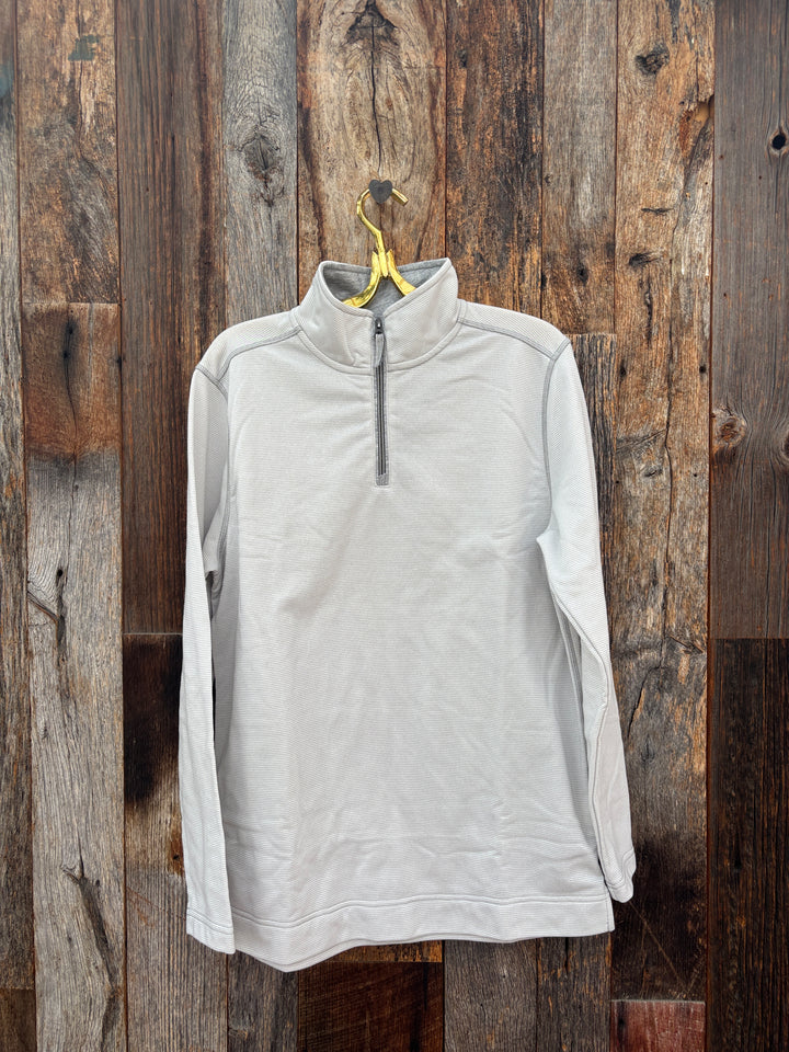 True Grit 1/4 Zip Pullover - Light Grey
