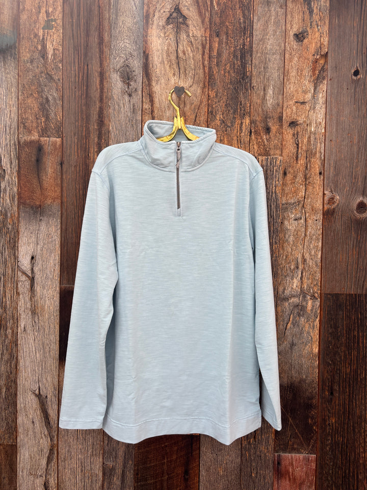 True Grit 1/4 Zip Pullover - Sky