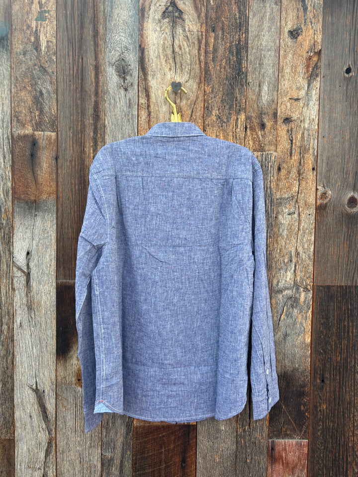 True Grit L/S 1 Pocket Shirt- Indigo