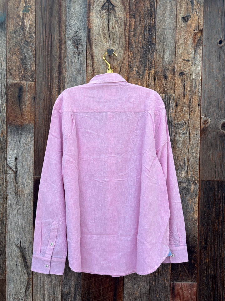True Grit L/S 1 Pocket Shirt- Pink