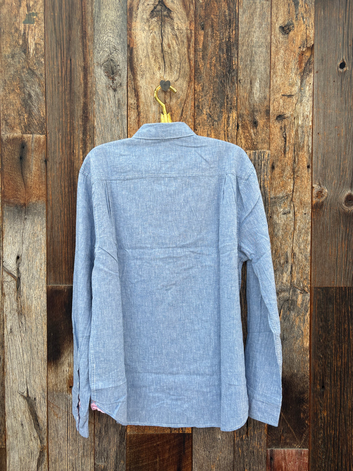 True Grit L/S 1 Pocket Shirt- Chambray