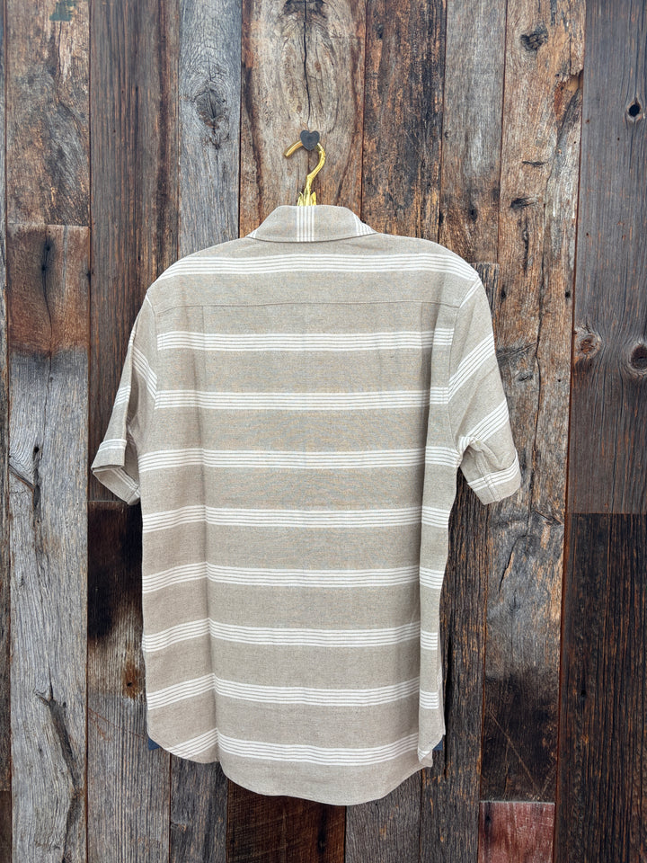 True Grit S/S 1 Pocket Linen Shirt- Oatmeal