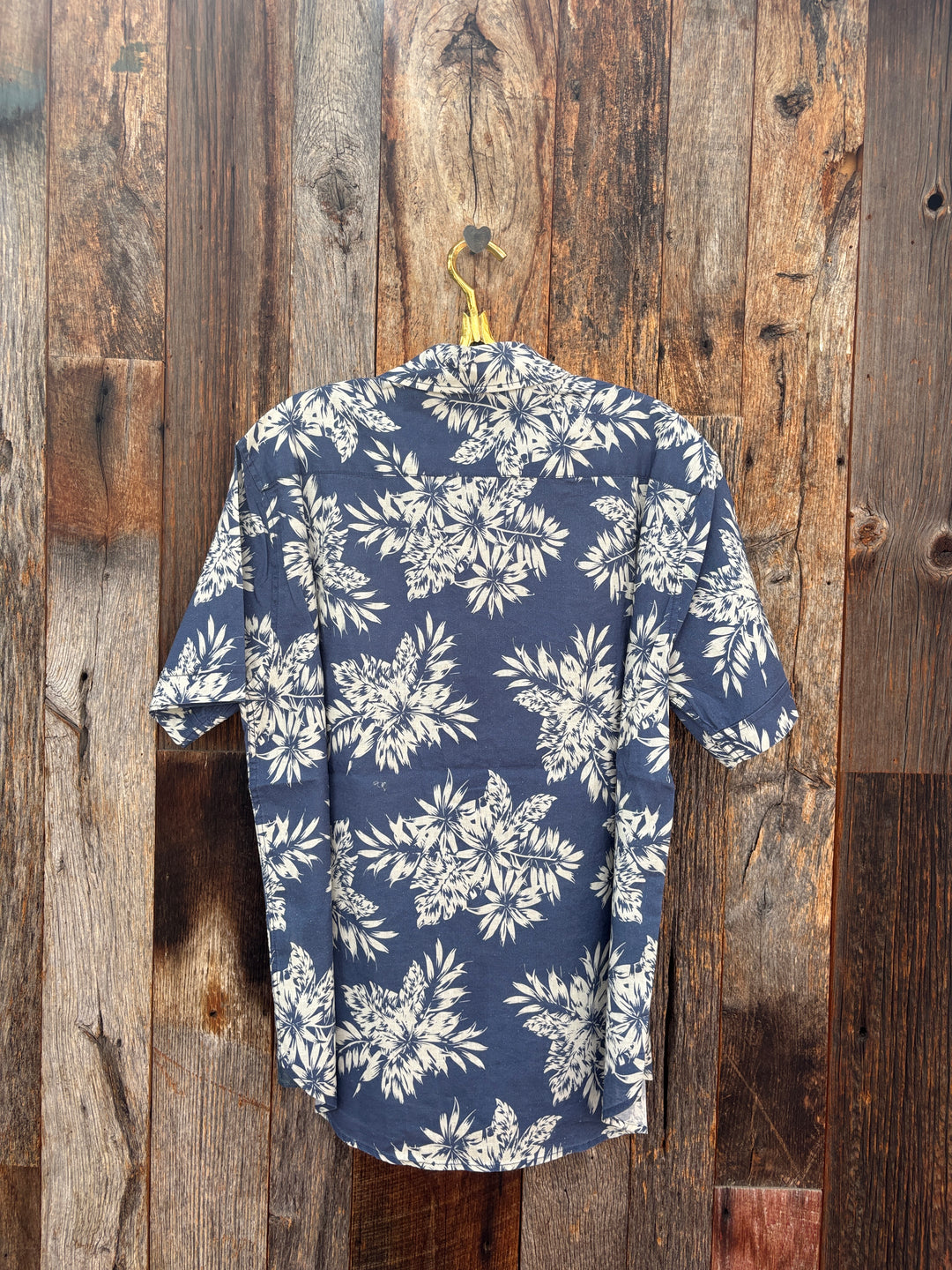 True Grit S/S 1 Pocket Linen Shirt- Denim