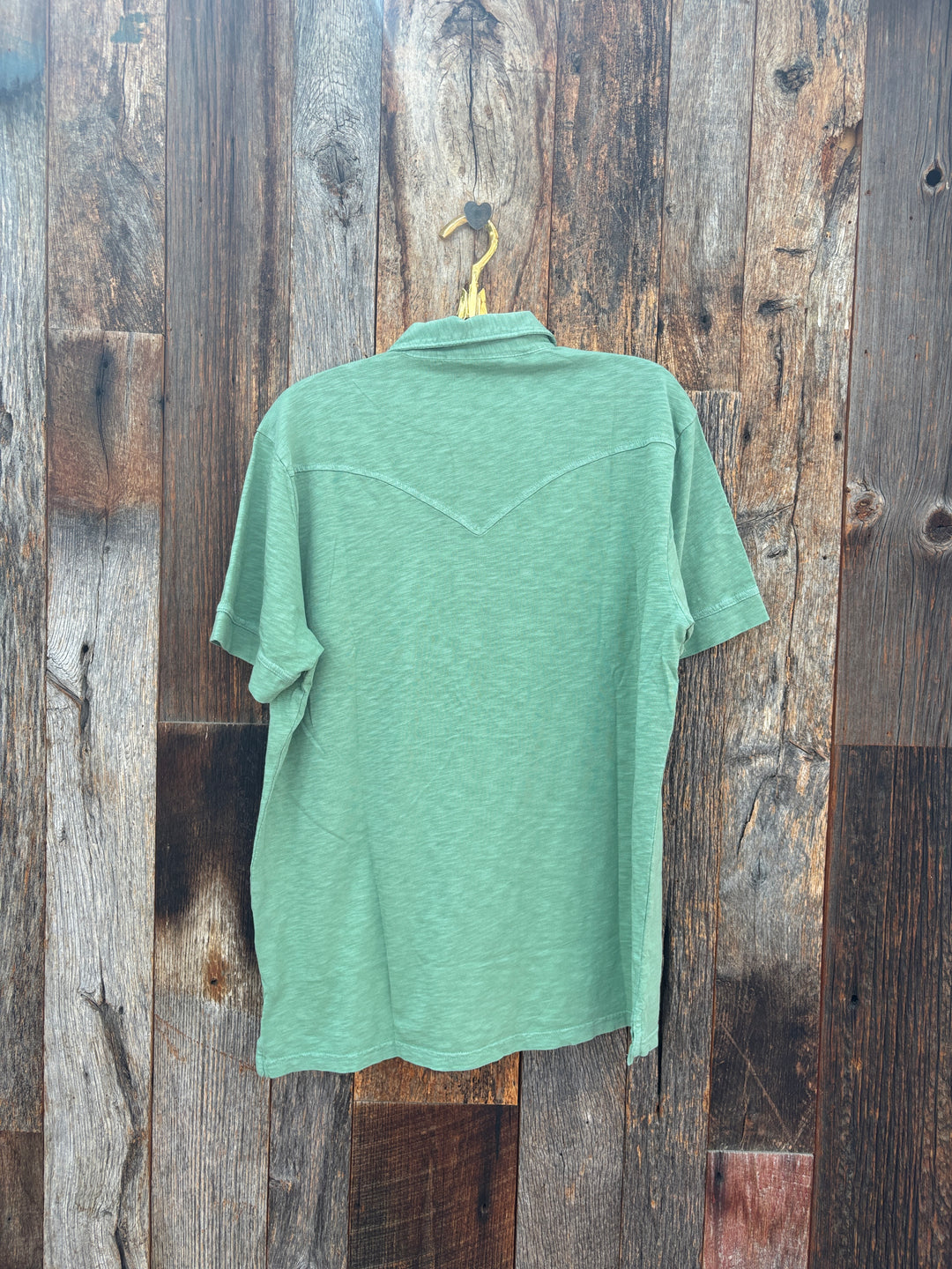 True Grit S/S Western Polo- Celadon