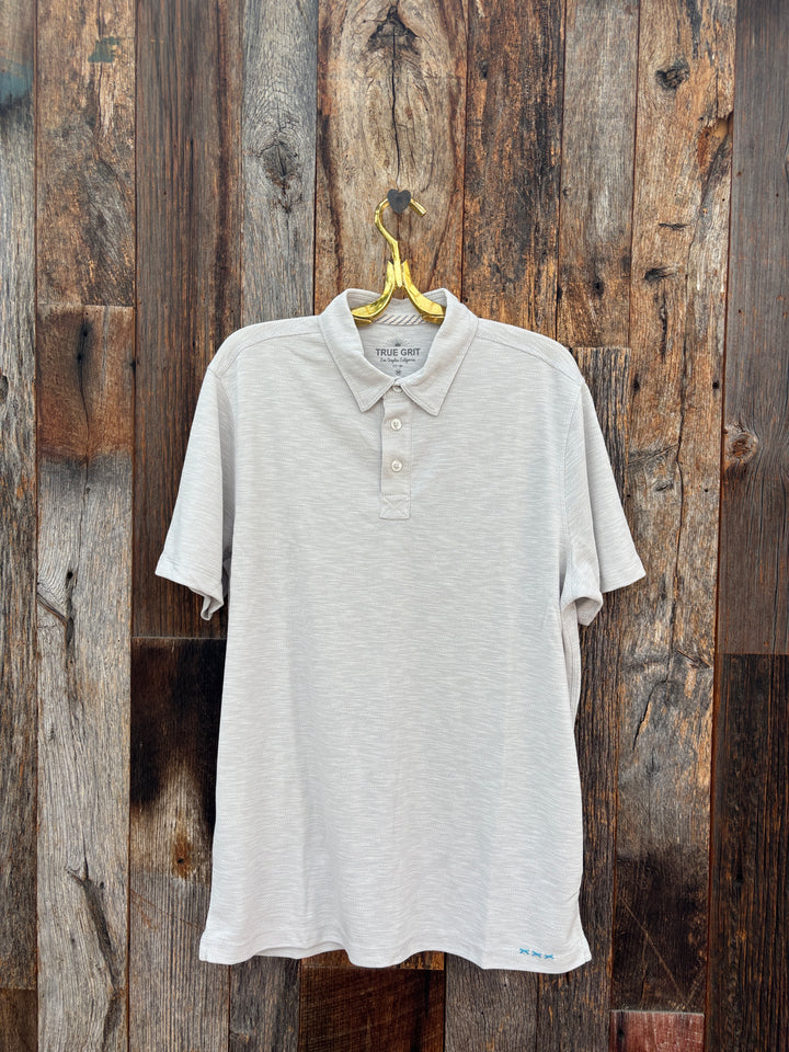 True Grit S/S Polo- Natural