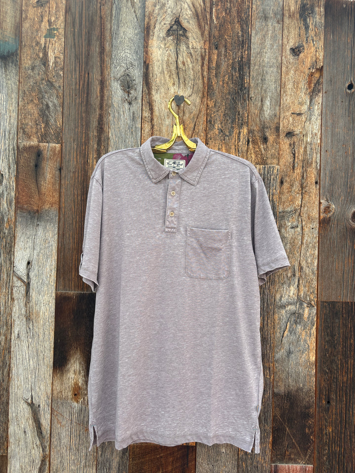 True Grit S/S Slit Tee- Coal