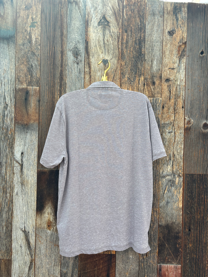 True Grit S/S Slit Tee- Coal