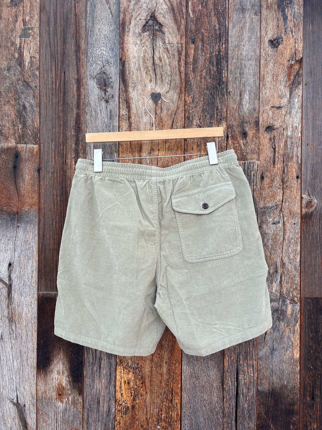 True Grit Weekend Drawstring Shorts- Coastal Sage