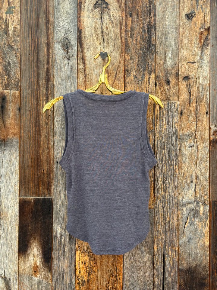 Project Social T Libra Textured Rib Tank- Charcoal