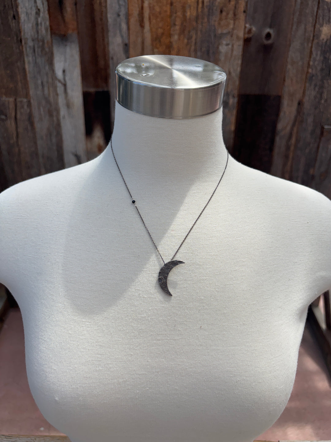 CLP Sterling Silver Crescent Moon Necklace