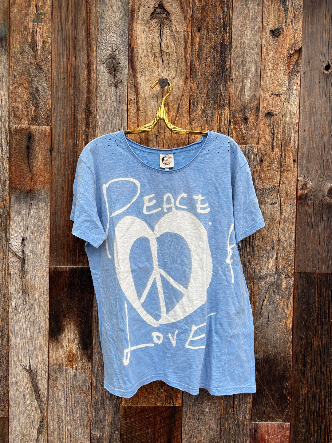 Jaded Gypsy Moon Dance Tee - Sky Peace & Love