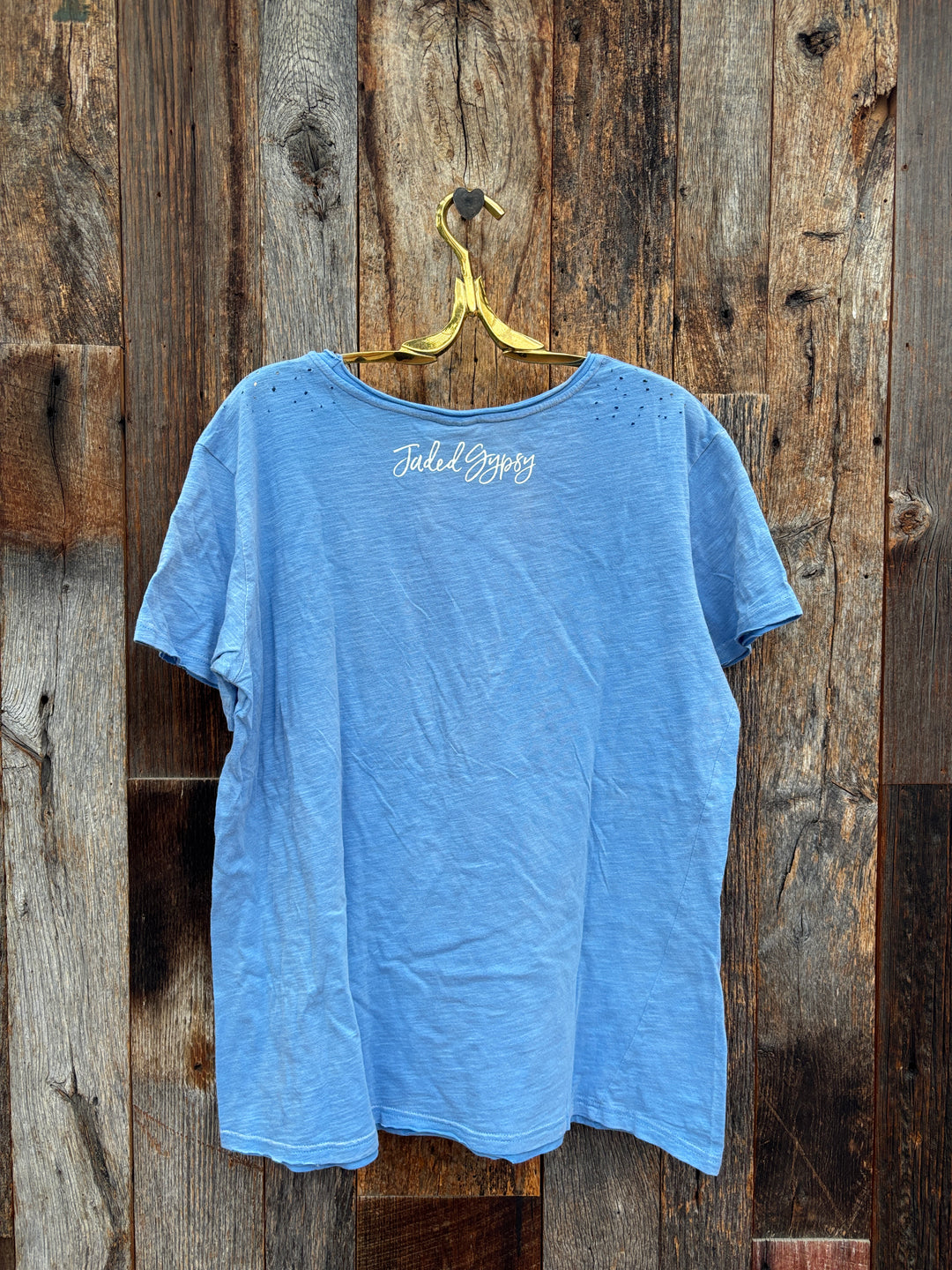 Jaded Gypsy Moon Dance Tee - Sky Peace & Love