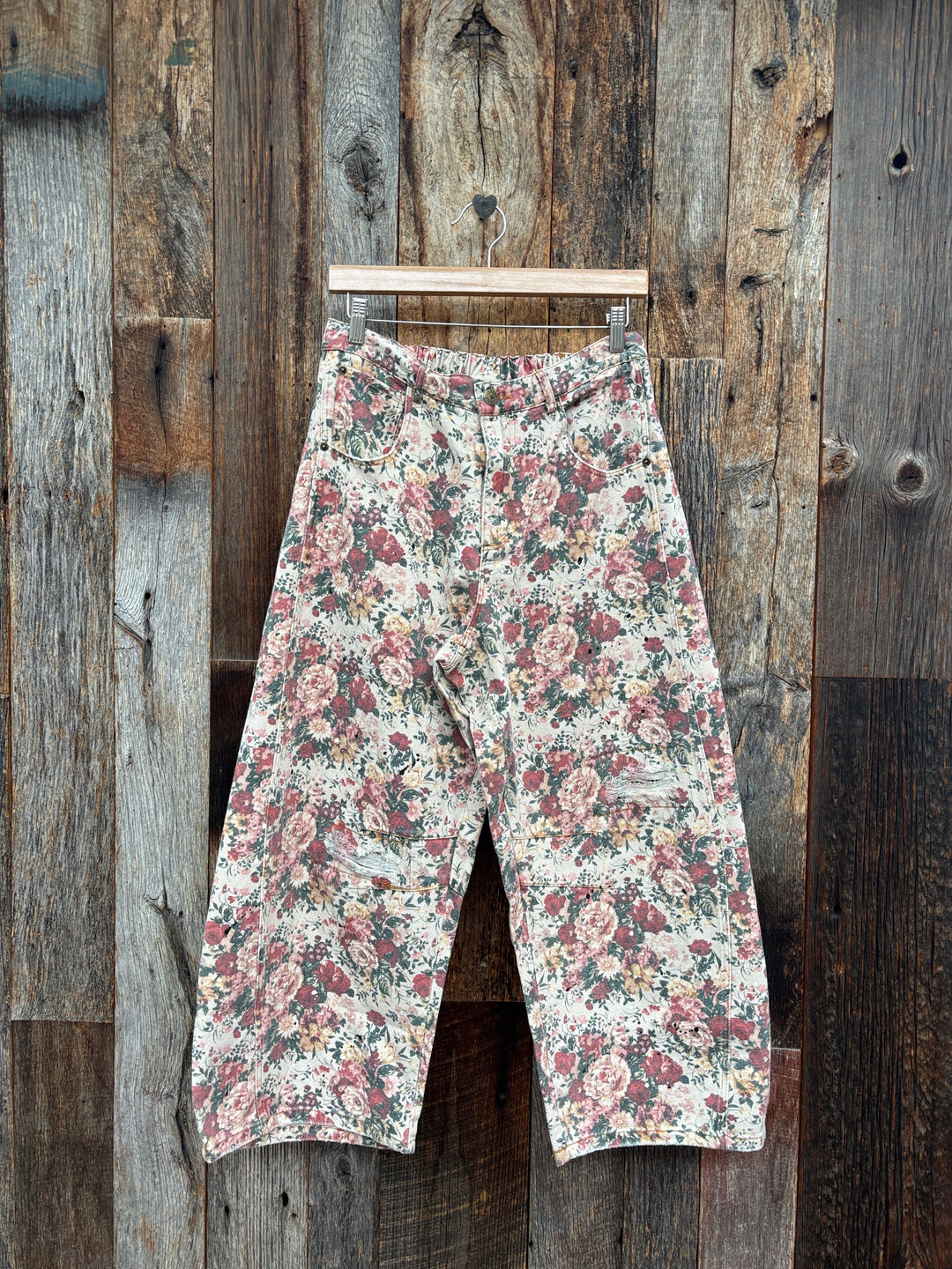 Jaded Gypsy Barrel of Dreams Jeans - Rose Garden
