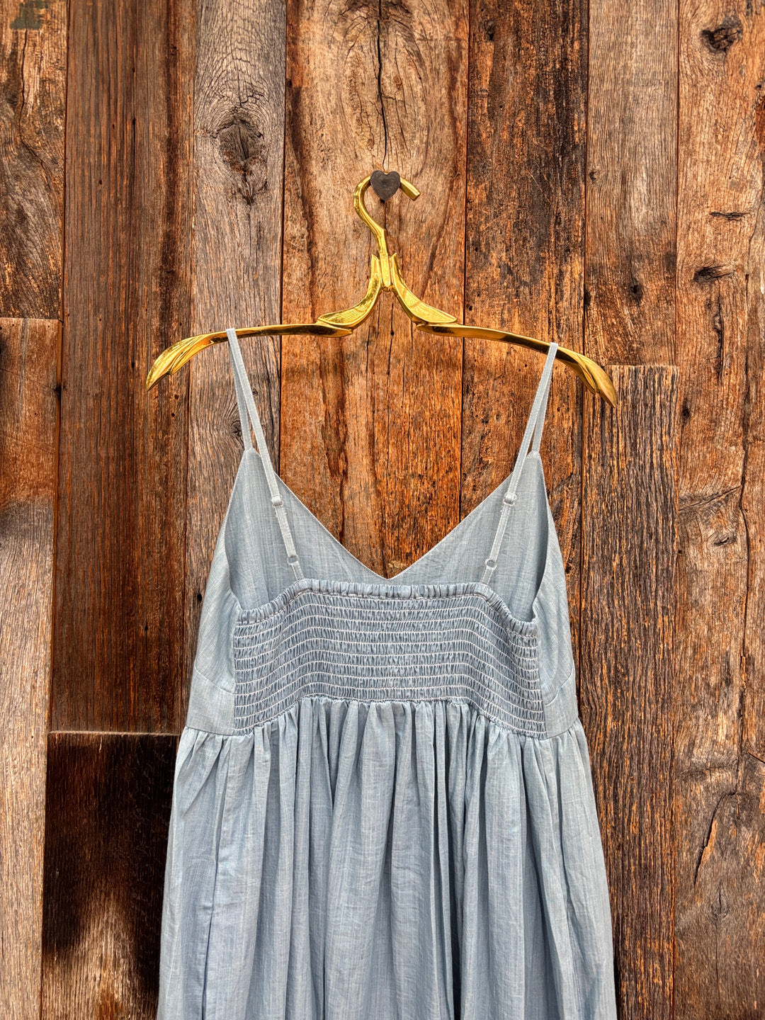 ...and for good Hamptons Dress Light Wash Chambray