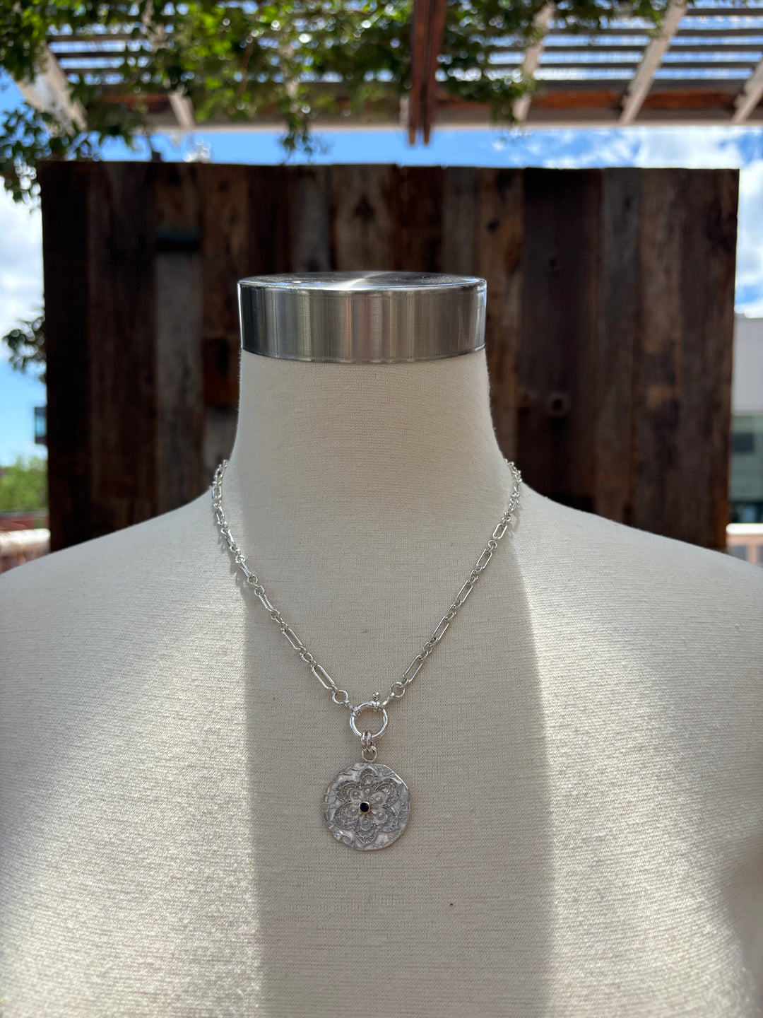 Ashton Fiore Necklace w Navy Sapphire