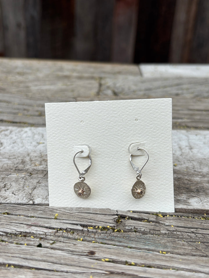 Ashton Gambrion Star Coin Earrings - White Sapphires