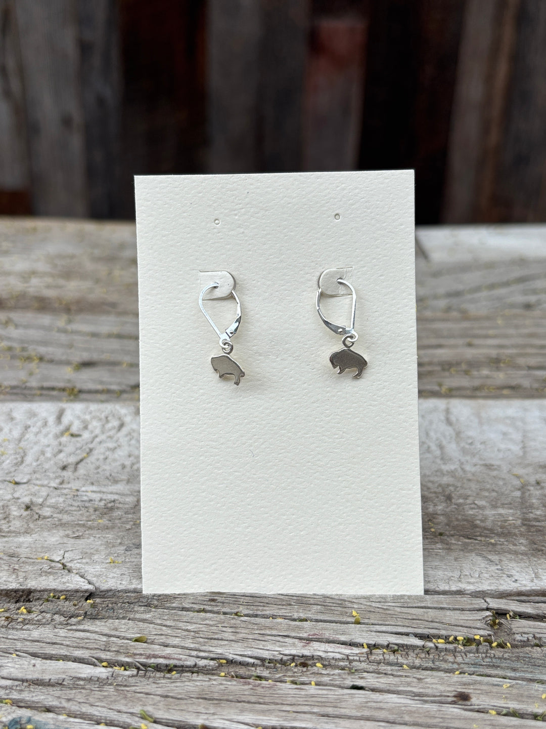 Ashton SS Dangle Buffalo Earrings