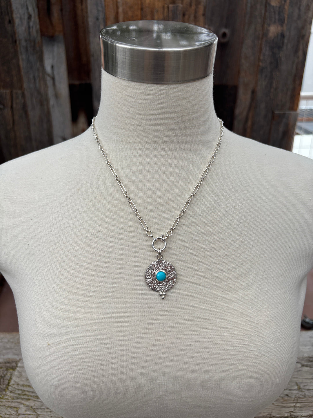 Ashton SS Turquoise Fiore Necklace