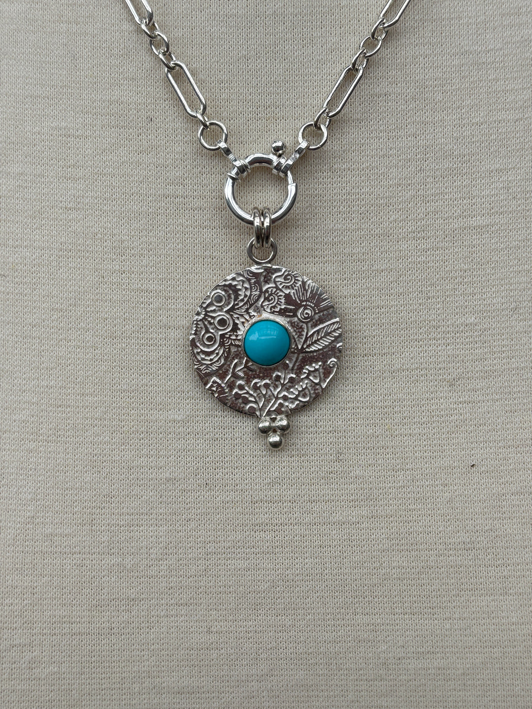 Ashton SS Turquoise Fiore Necklace