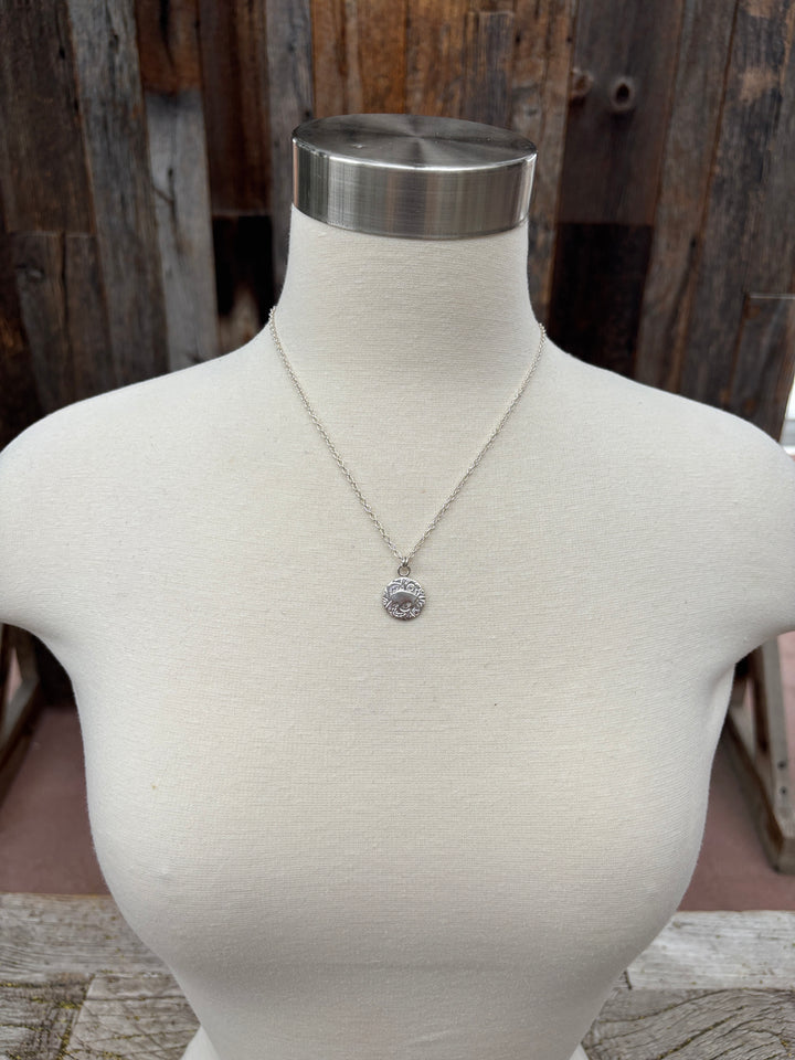 Ashton Circle Fiore Buffalo Necklace SM