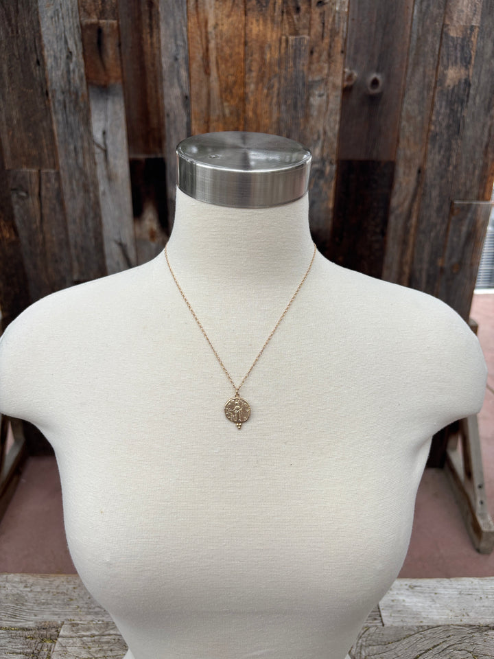 Ashton 14K Gold Salus Coin Necklace