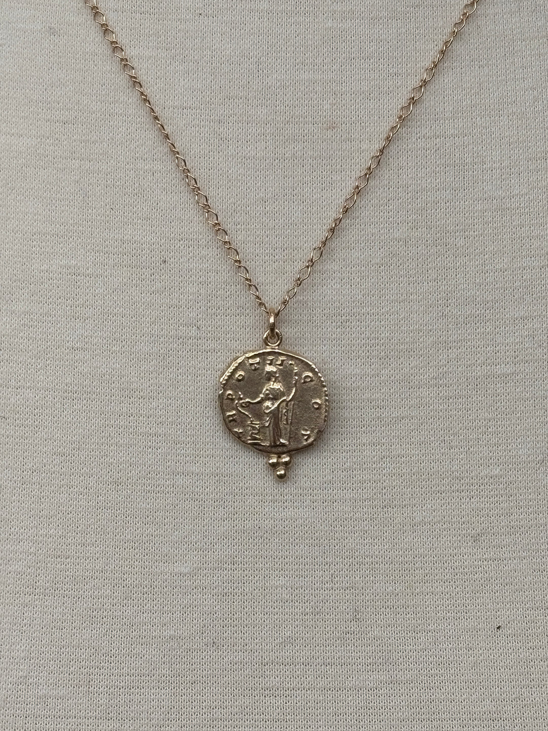 Ashton 14K Gold Salus Coin Necklace