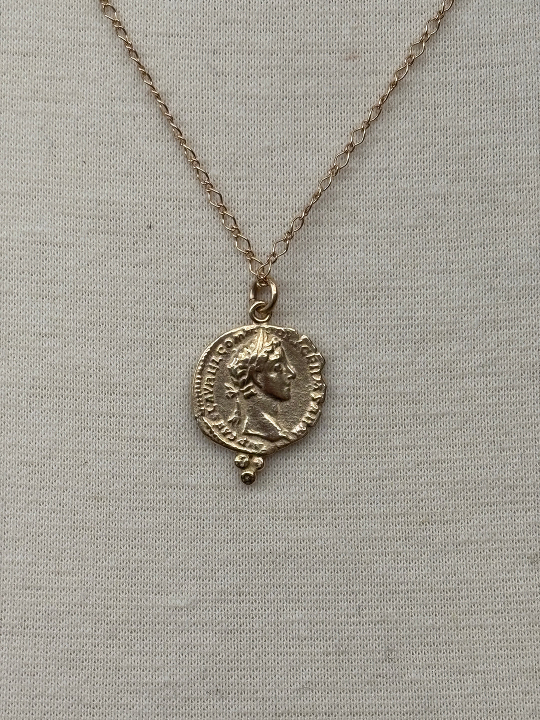 Ashton 14K Gold Salus Coin Necklace