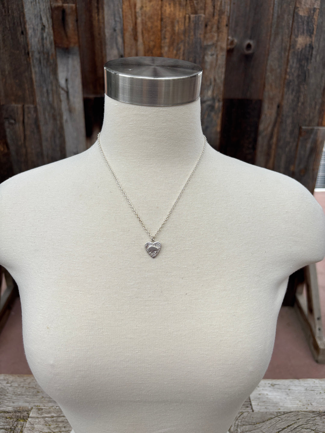 Ashton Heart Fiore Buffalo Necklace SM