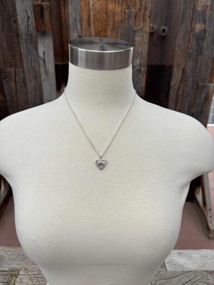 Ashton Heart Fiore Buffalo Necklace SM
