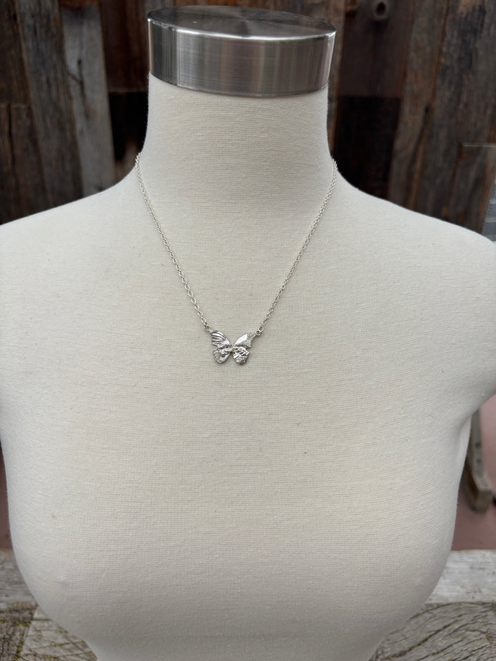 Ashton Skipper SS Butterfly Necklace