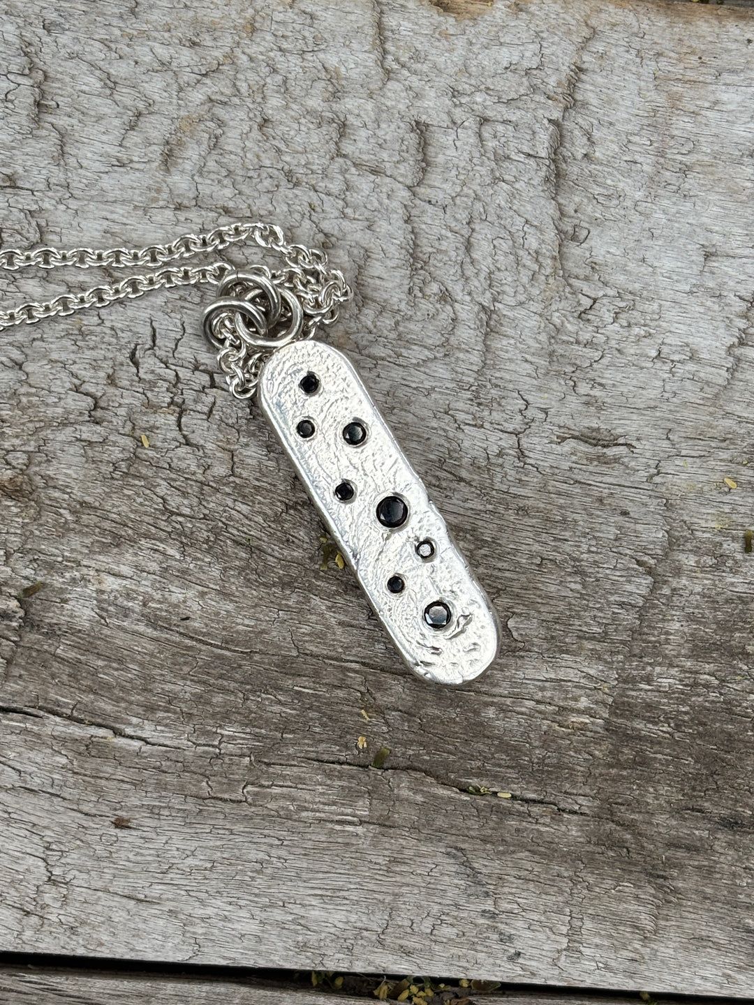 Ashton Black Diamond Sampietrini Bar Necklace