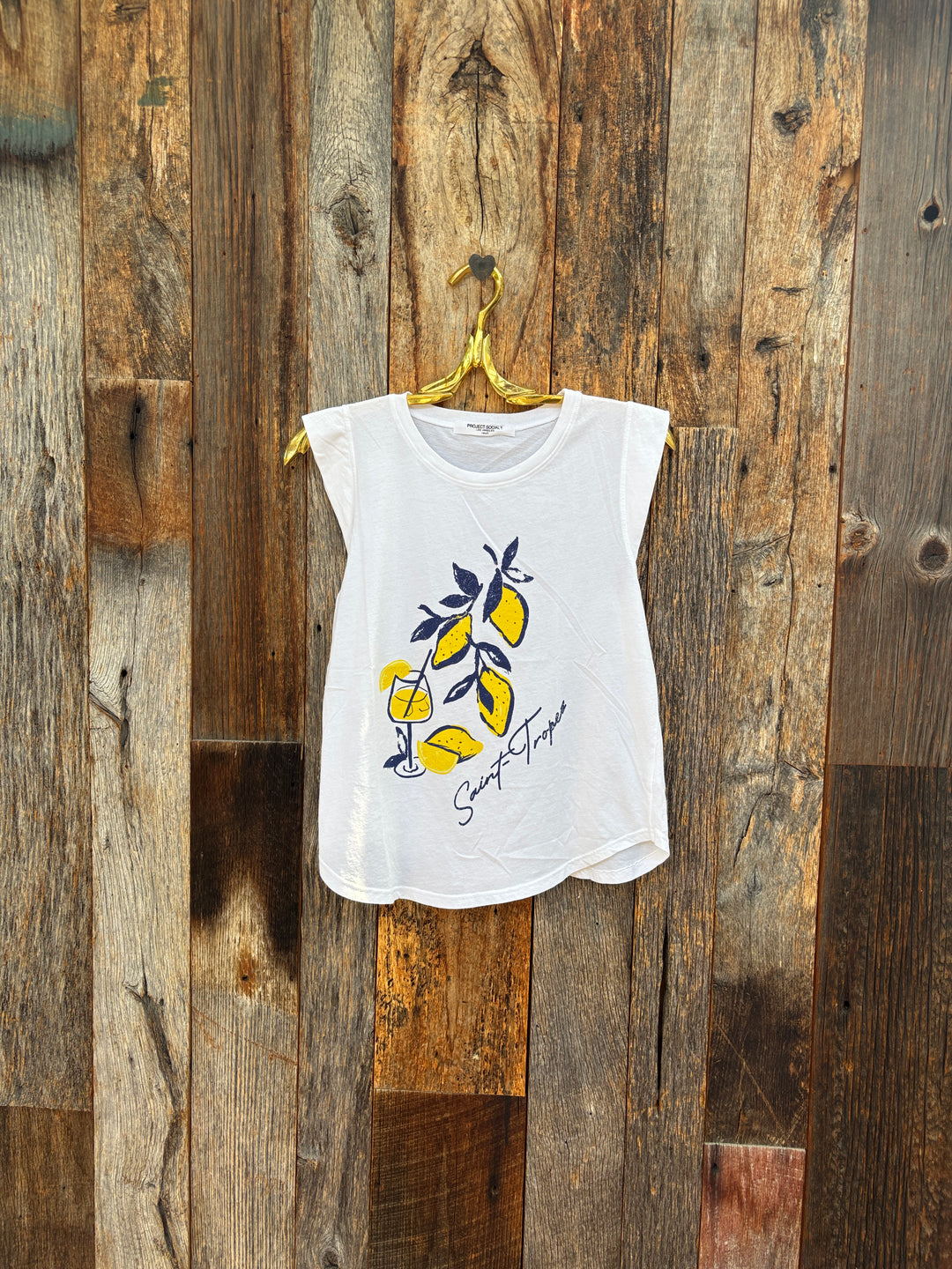 Project Social T Saint Tropez Tank White