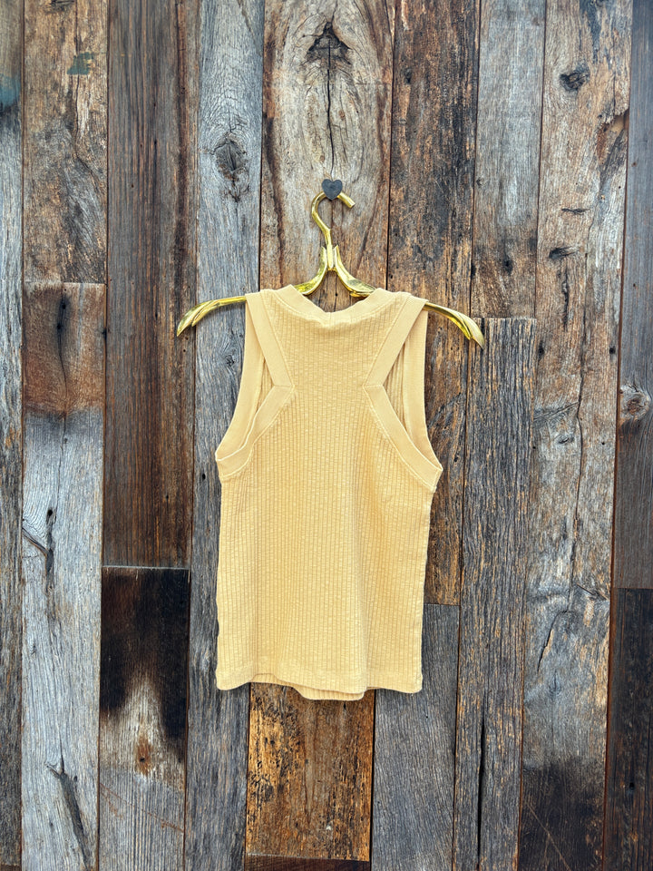 Project Social T Player Racerback Rib Tank Sahara Sun